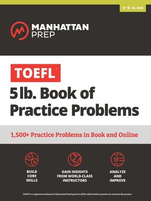 cover image of TOEFL 5lb Book of Practice Problems